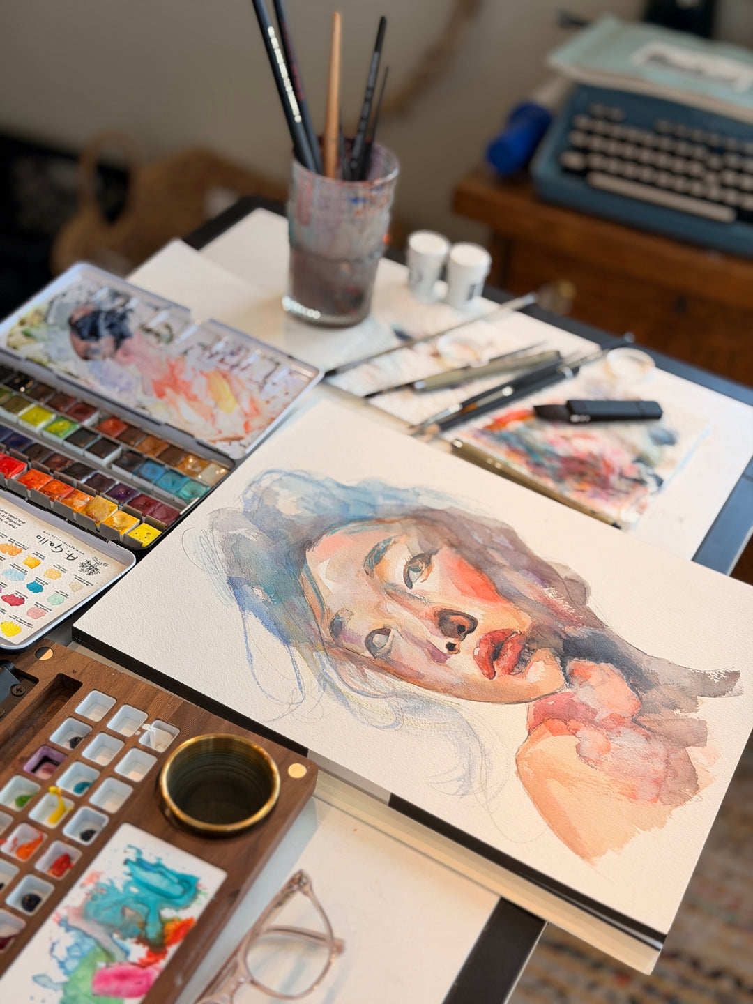 Prayer - Watercolor Sketch