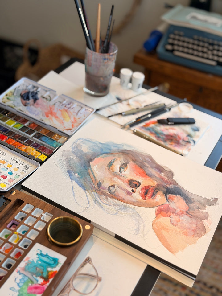 Prayer - Watercolor Sketch