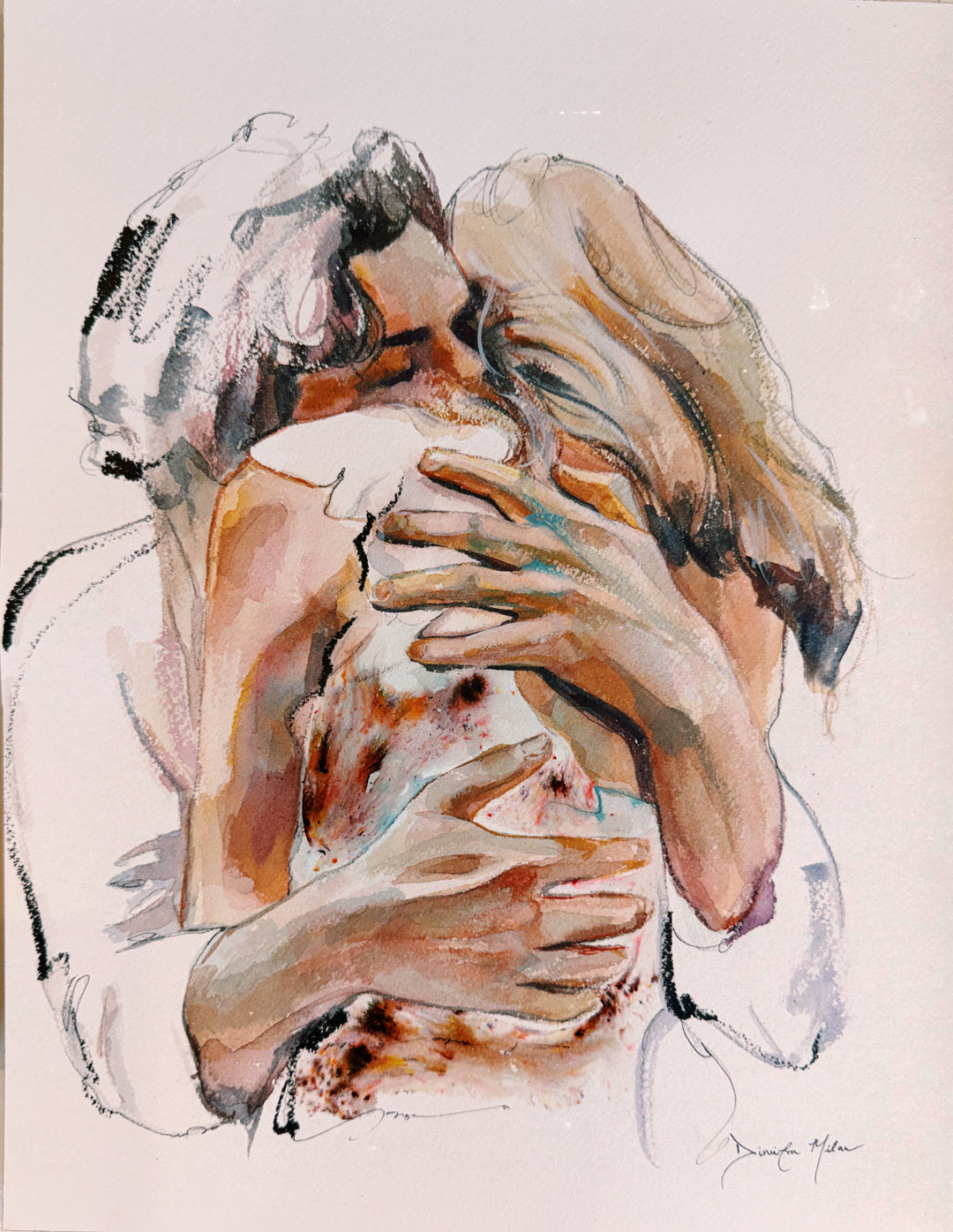 Of One Breath - Watercolor Sketch