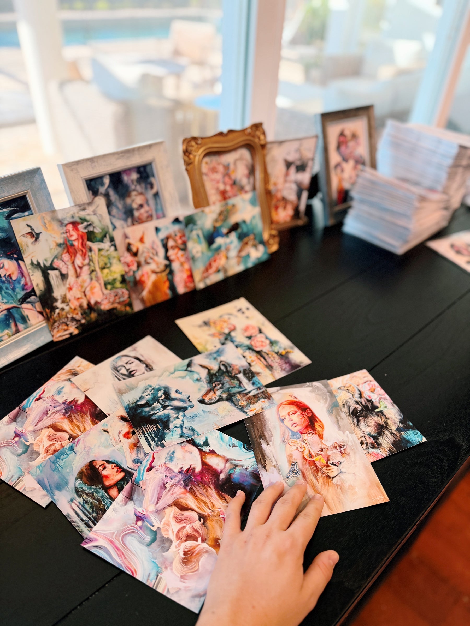 A selection of colorful prints from the Dreamers Print Club archive