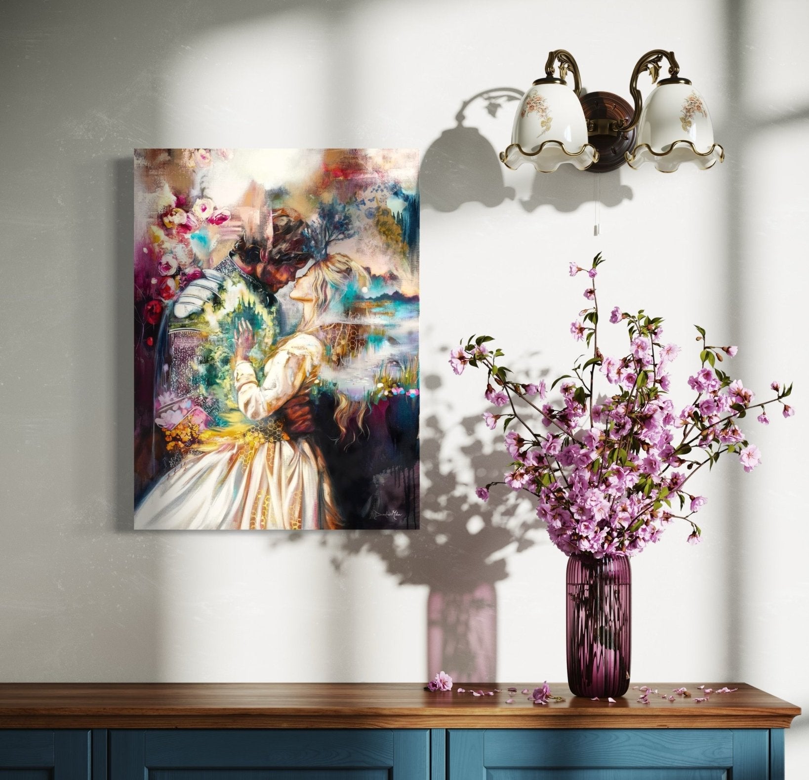 His Love Knows No End - Canvas Print - Dimitra Milan Art