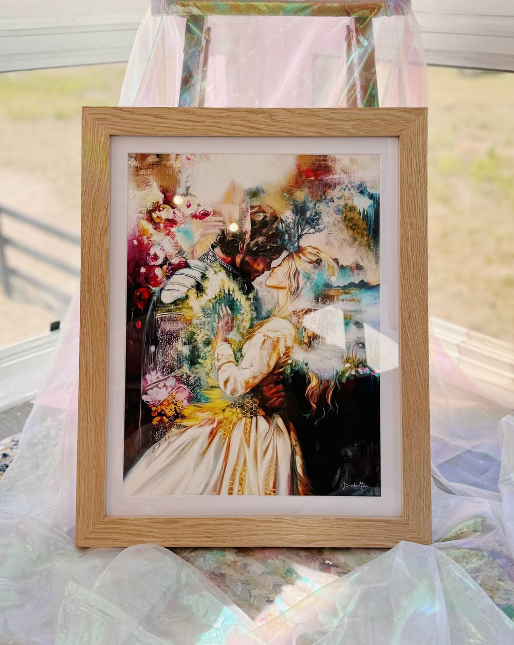 His Love Knows No End - Framed Print - Dimitra Milan Art