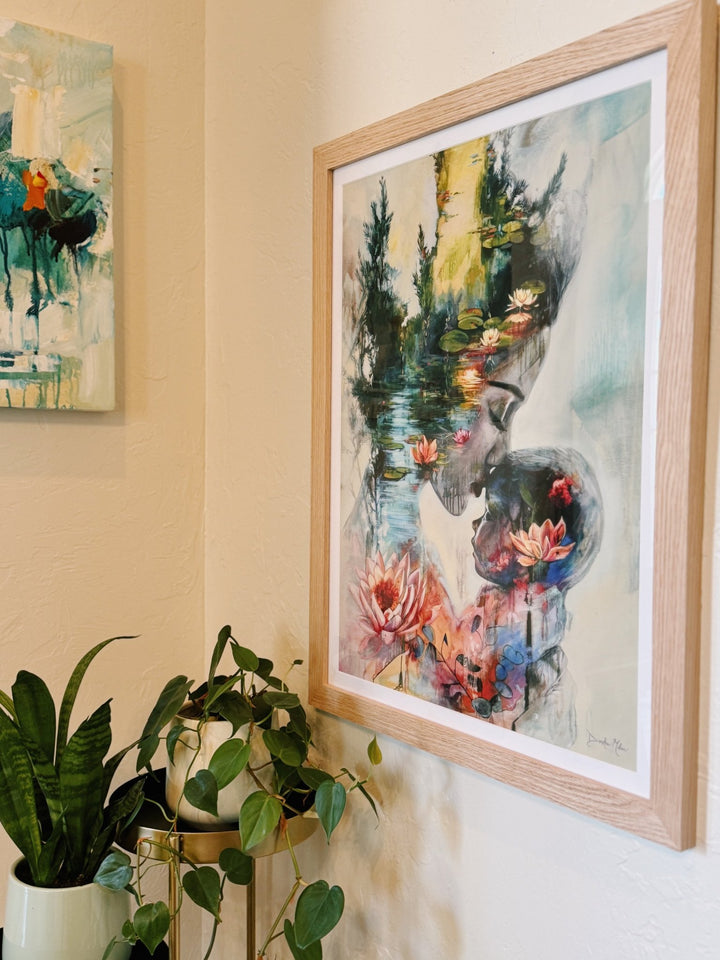 In You, He Lives - Framed Print - Dimitra Milan Art