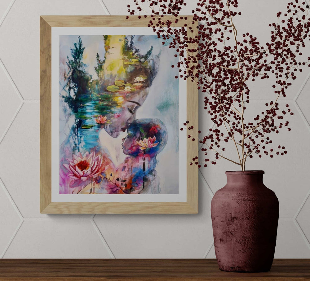 In You, He Lives - Framed Print - Dimitra Milan Art