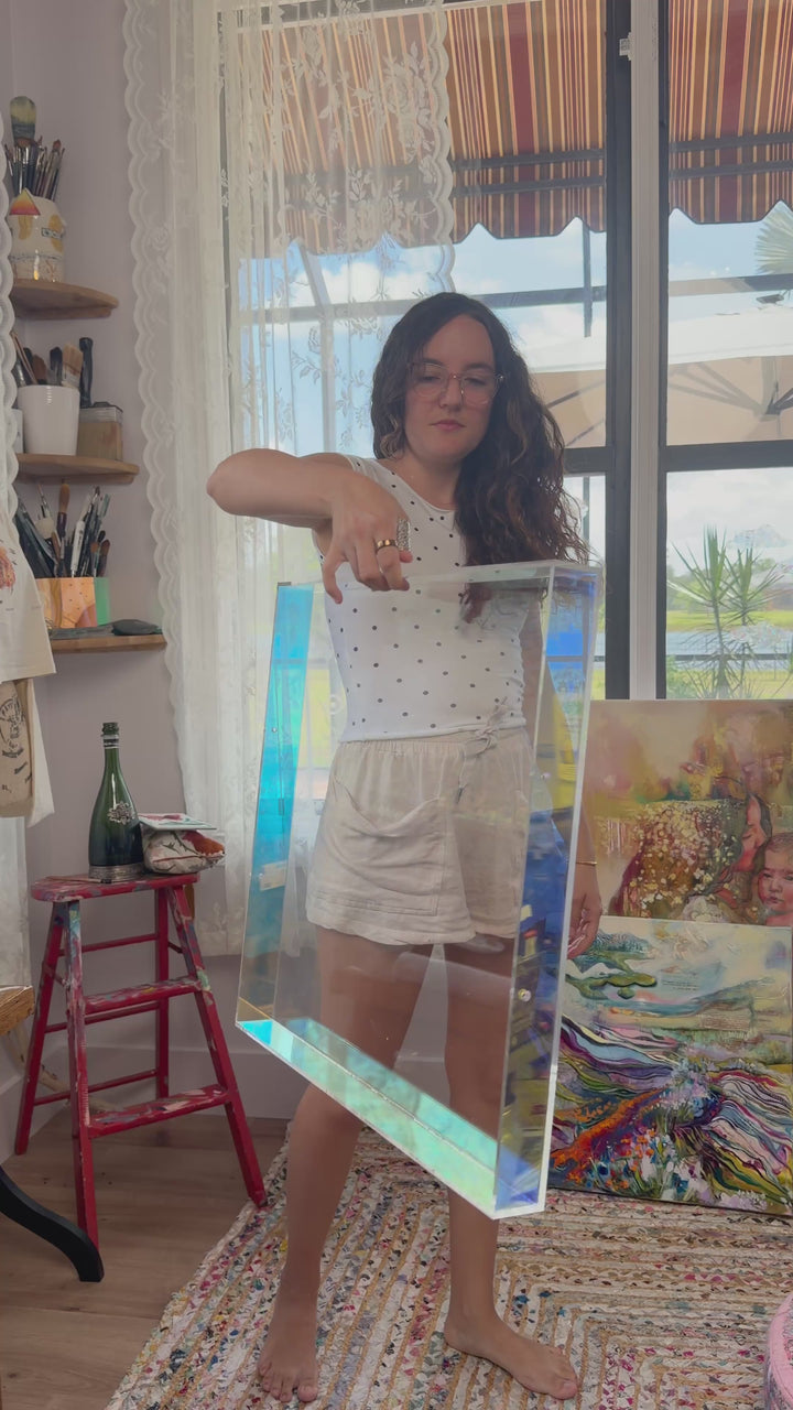 Kid, You'll Move Mountains — abstract landscape canvas print by Dimitra Milan