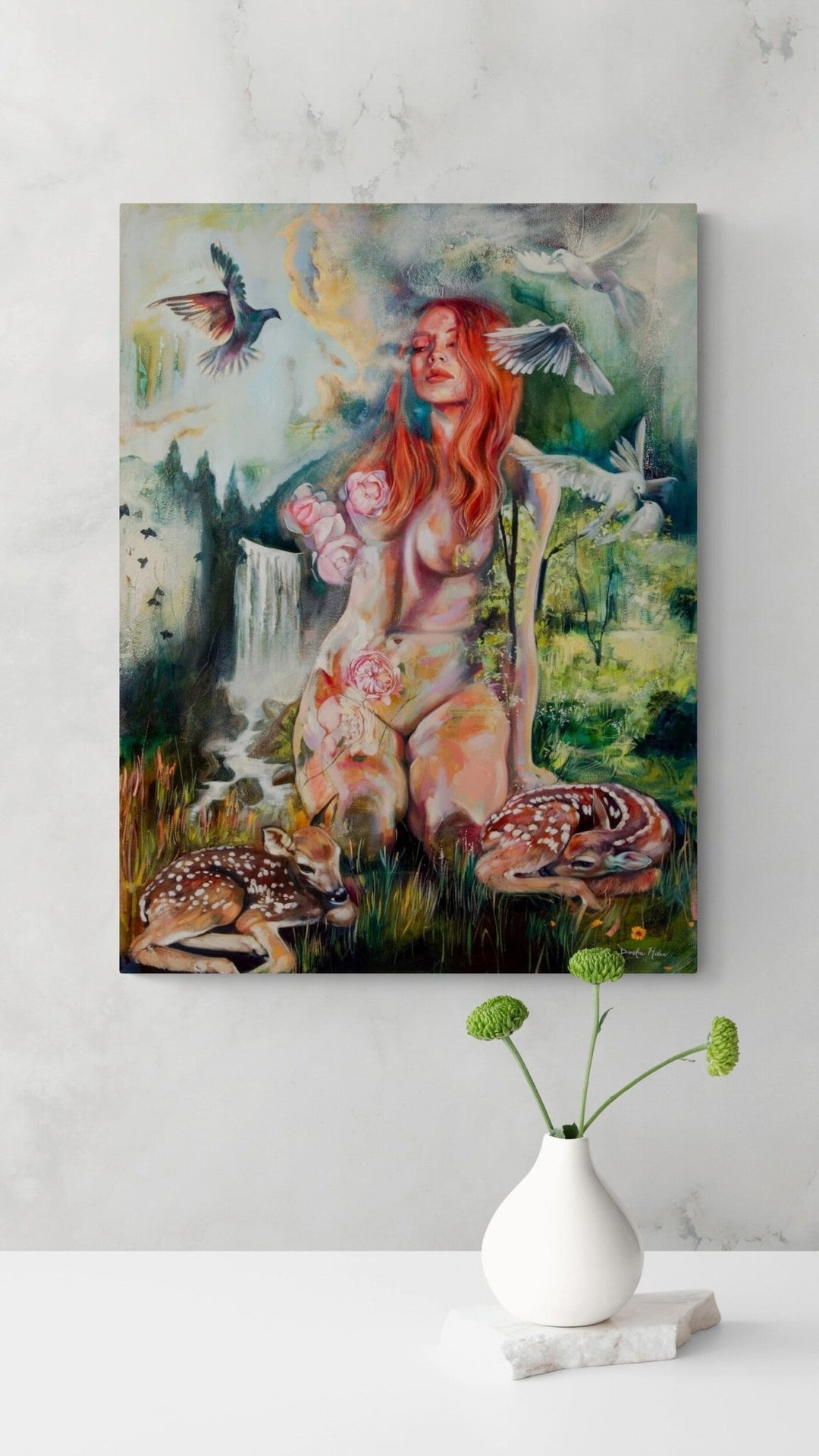 Following Eden Canvas Print - Dimitra Milan Art