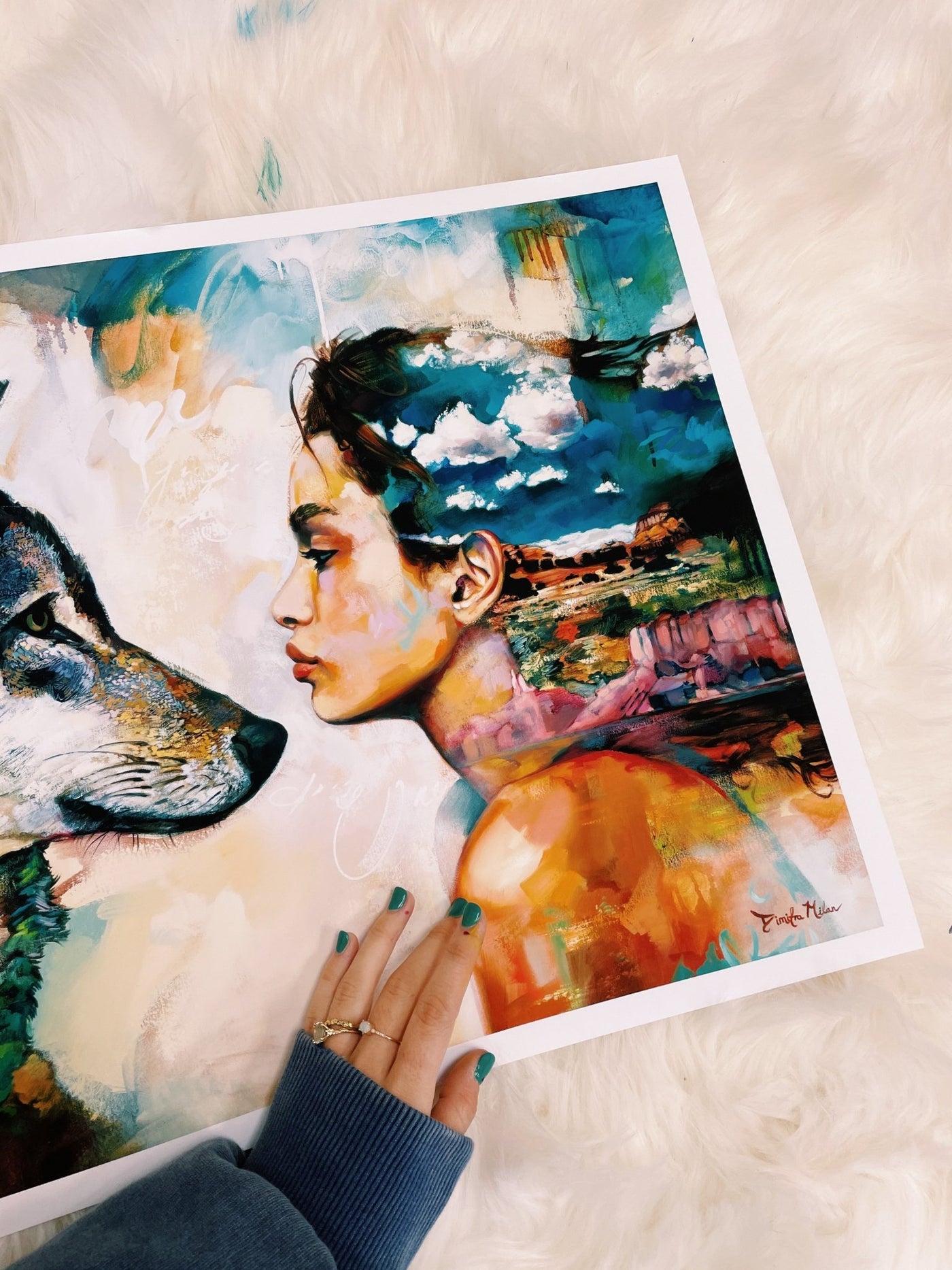 Running the Distance Print - Dimitra Milan Art